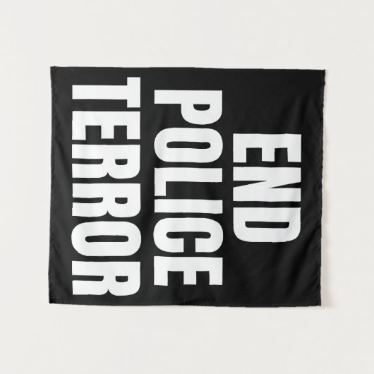 Einddatum politieterrein wandkleed (Voorkant (horizontaal))