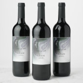 Einddatum Stusty Sage Agate Abstract Wine Label Wijn Etiket (Flessen)