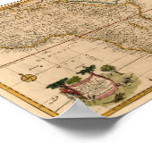 einde 19e eeuw Afrika-kaart Poster (Hoek)