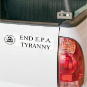 EINDE AAN E.P.A.-TYRANNIE BUMPERSTICKER (Op Truck)
