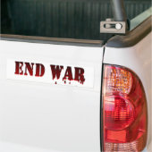 EINDE AAN OORLOG BUMPERSTICKER (Op Truck)