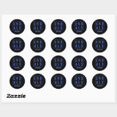 Einde ALS, distressed ALS bewustzijn Ronde Sticker (Vel)
