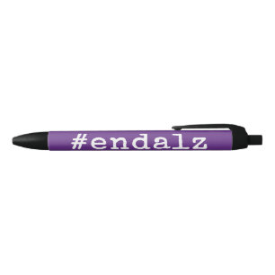 Einde Alz Alzheimers Bewustzijn  Zwarte Inkt Pen