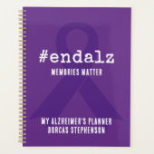 Einde Alz Gepersonaliseerde Alzheimer Bewustzijn W Planner (Voorkant)