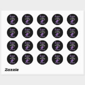 Einde Alzheimer Heimer Heimers Awareness Ronde Sticker (Vel)