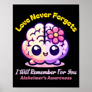 Einde Alzheimer Liefde Vergeet Onthoud Voor Poster