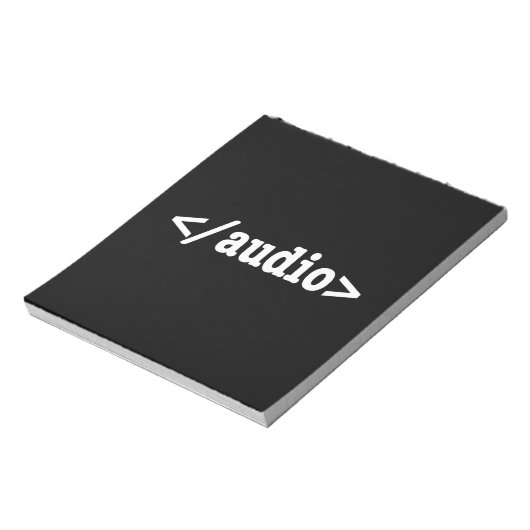 Einde Audio HTML5 Code Notitieblok (Linkerzijde)