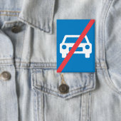 Einde Autoweg Bewegwijzering Bord Button (Insitu)
