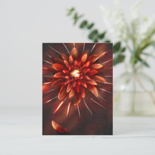 Einde bloemen - Briefkaart (Staand voorkant)