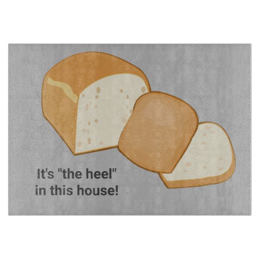 Einde brood - 'hiel' of uw aangepaste term snijplank (Voorkant)