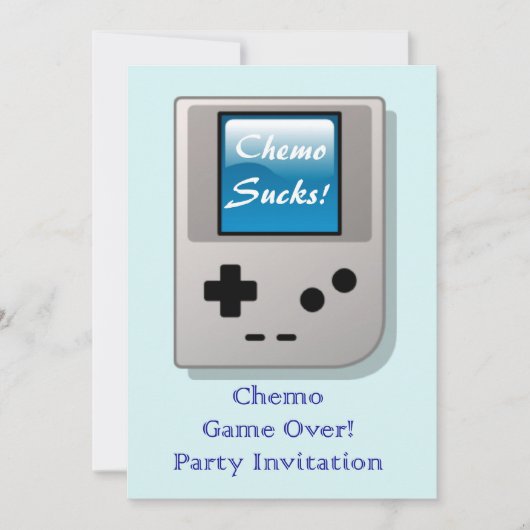 Einde Chemo Party Uitnodiging voor chemopatiënt (Voorkant)
