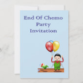 Einde Chemo Party Uitnodiging voor chemopatiënt (Voorkant)