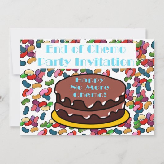 Einde Chemo Party Uitnodiging voor chemopatiënt (Voorkant)