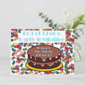 Einde Chemo Party Uitnodiging voor chemopatiënt (Staand voorkant)