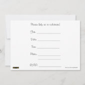 Einde Chemo Party Uitnodiging voor chemopatiënt (Achterkant)