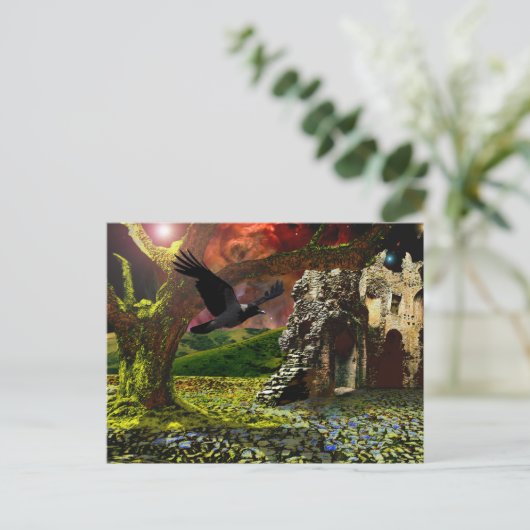 Einde dagen... De laatste boom. Briefkaart (Staand voorkant)