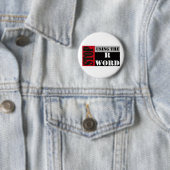 Einde dat het woordButton van R gebruikt Ronde Button 5,7 Cm (In situ)