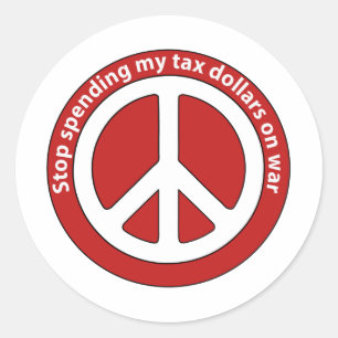 Einde die mijn Dollars van de Belasting besteden Ronde Sticker