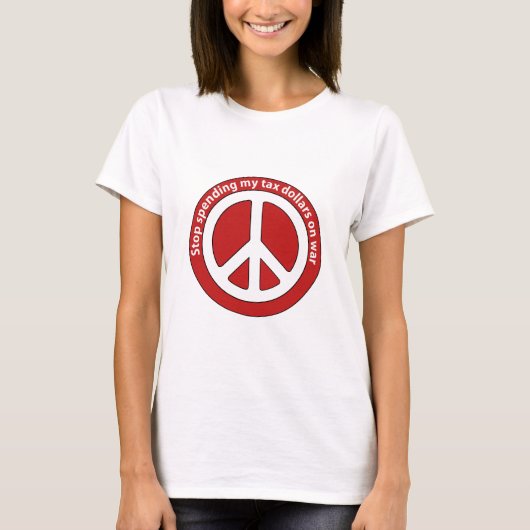 Einde die mijn Dollars van de Belasting besteden T-shirt (Voorkant)