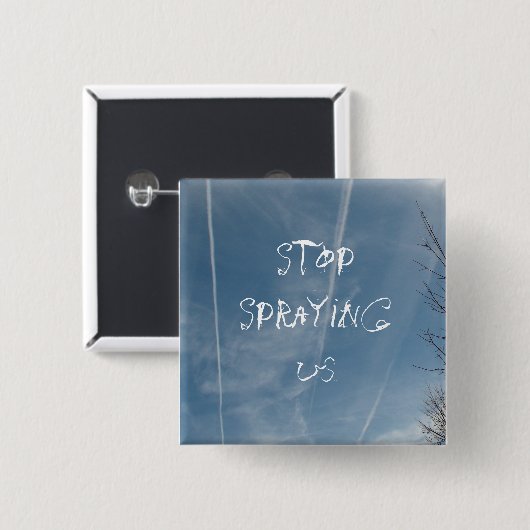 Einde die ons bespuiten! De Button van het (Voorkant /achterkant)