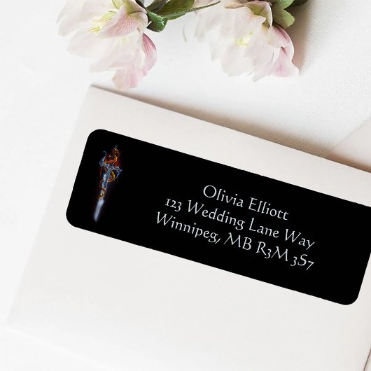 Einde Dragon Sword Rozen Etiket