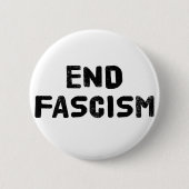 Einde fascisme ronde button 5,7 cm (Voorkant)