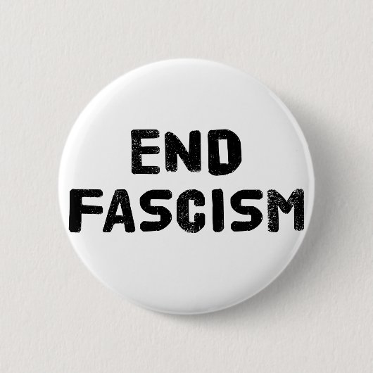 Einde fascisme ronde button 5,7 cm (Voorkant)