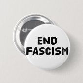 Einde fascisme ronde button 5,7 cm (Voorkant /achterkant)