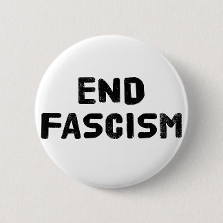 Einde fascisme ronde button 5,7 cm