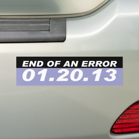 einde fout bumpersticker (Op auto)