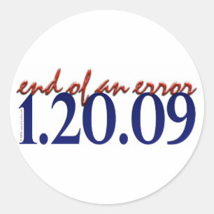 Einde fout - Teller Ronde Sticker