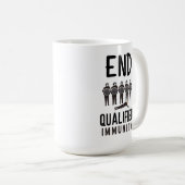 EINDE GEKWALIFICEERDE IMMUNITEIT - Justitie en ver Koffiemok (Voorkant rechts)