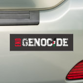Einde genocide Bumpersticker (Op auto)