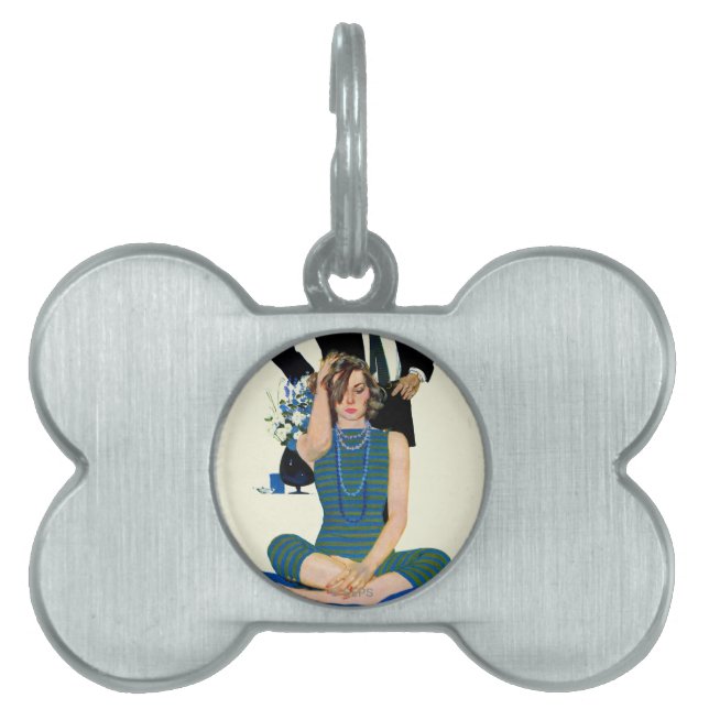 Einde huwelijk huisdieren naamplaatje (voorkant)