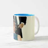 Einde huwelijk tweekleurige koffiemok (Voorkant rechts)