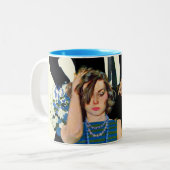 Einde huwelijk tweekleurige koffiemok (Voorkant links)