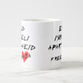 Einde Israëlische Apartheidsvrije Gaza Grote Koffiekop (Voorkant)