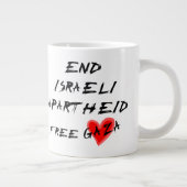 Einde Israëlische Apartheidsvrije Gaza Grote Koffiekop (Rechts)