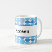 Einde Jaar Cadeau voor Leraar Mid Century Bewerkba Koffiemok (Voorkant rechts)