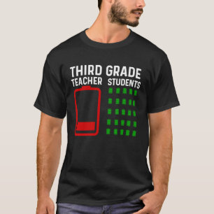 Einde jaar leraar 3e graad vaarwel leraar t-shirt