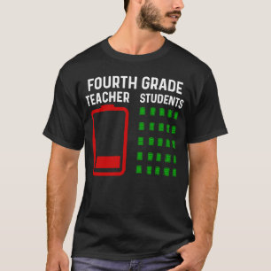 Einde jaar leraar 4e graad vaarwel leraar t-shirt