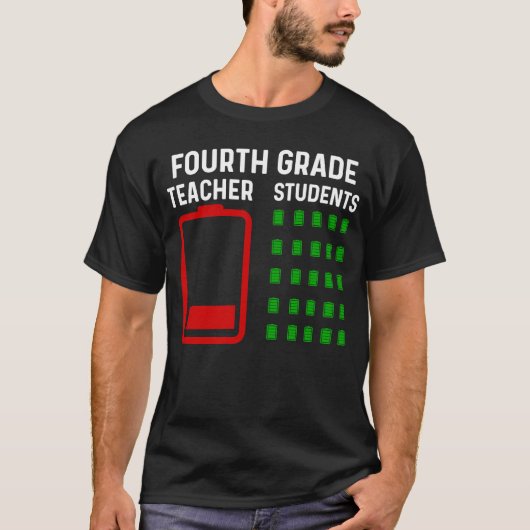 Einde jaar leraar 4e graad vaarwel leraar t-shirt (Voorkant)