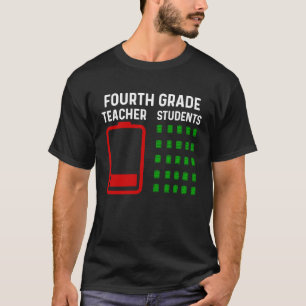 Einde jaar leraar 4e graad vaarwel leraar t-shirt