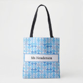 Einde Jaar Leraar Cadeau Retro Bewerkbare Naam Tote Bag (Voorkant)