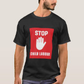 Einde kinderarbeid - Stop kinderarbeid T-shirt (Voorkant)
