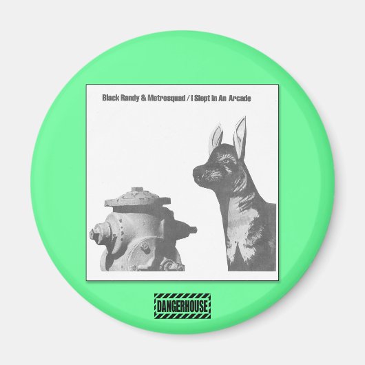 Einde. Magneet Zwart Randy Arcade Dangerhouse (Voorkant)