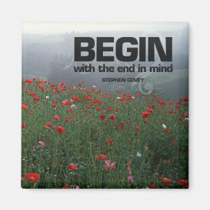 Einde Motivatie Quote Magnet