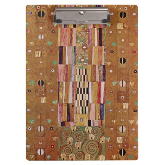 Einde muur, Stoclet Frieze door Gustav Klimt Klembord (Voorkant)