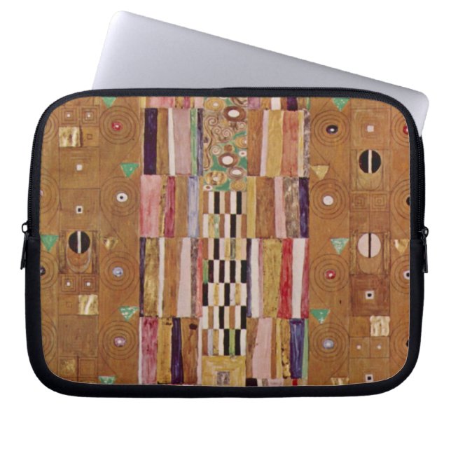 Einde muur, Stoclet Frieze door Gustav Klimt Laptop Sleeve (Voorkant)