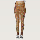 Einde muur, Stoclet Frieze door Gustav Klimt Leggings (Voorkant)